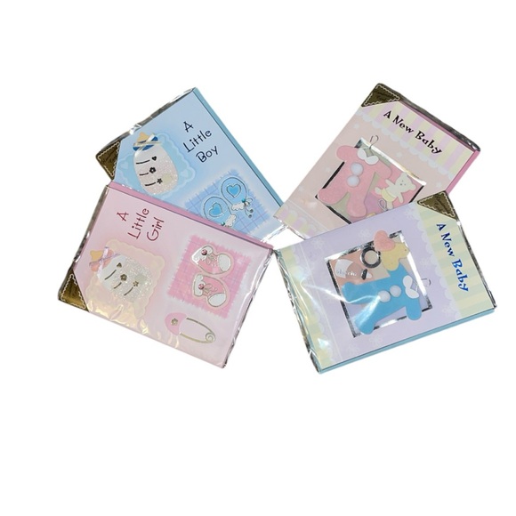 Brand new Set of 4 Handmade 3D baby cards - Picture 1 of 3